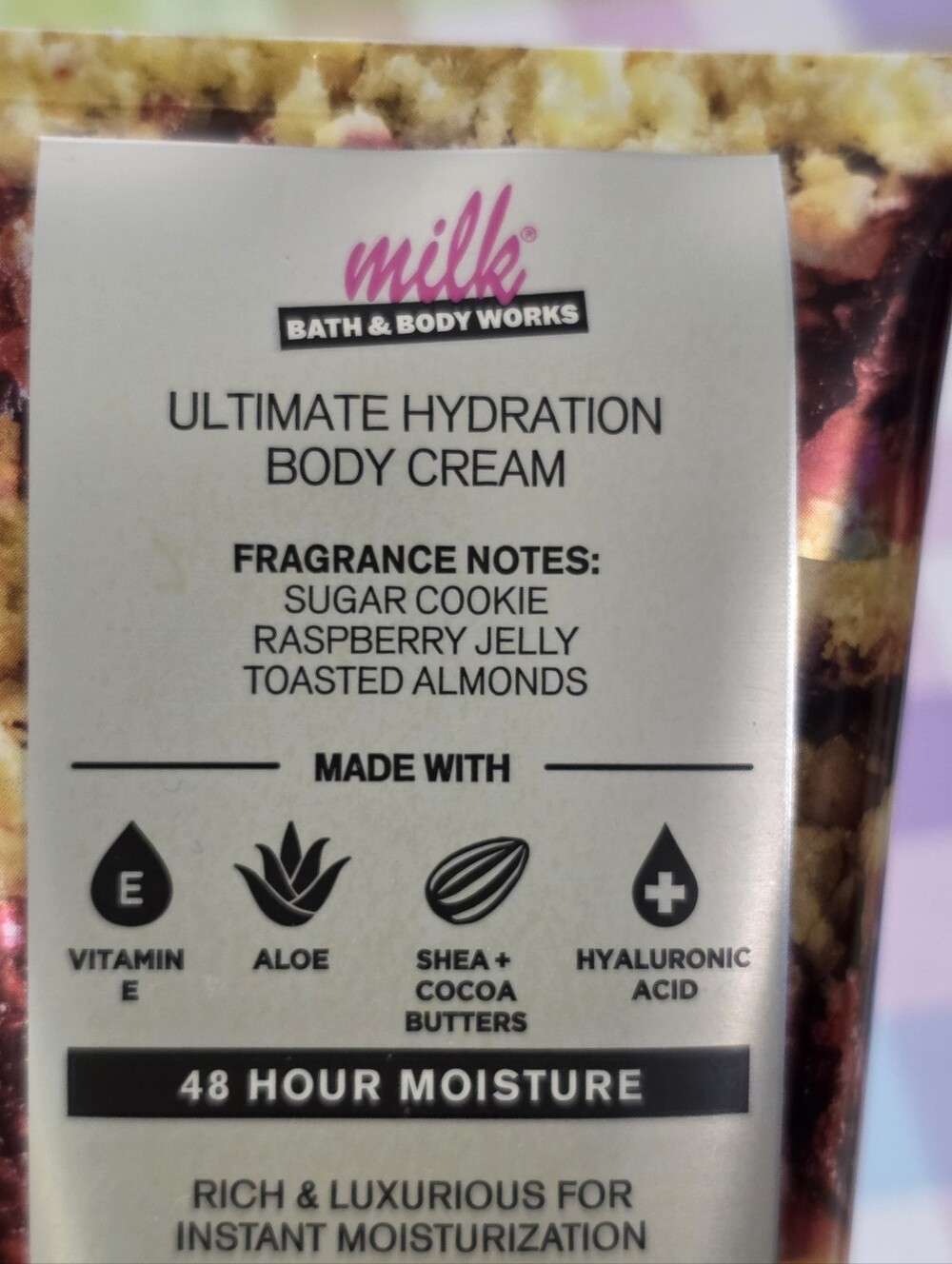 Bath & Body Works Raspberry Holiday Pie Bar Body Wash & Cream Set NEW RARE - Picture 2 of 3